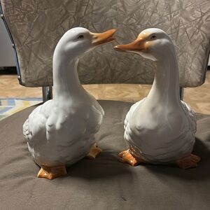Charming Duck Figurine Pair